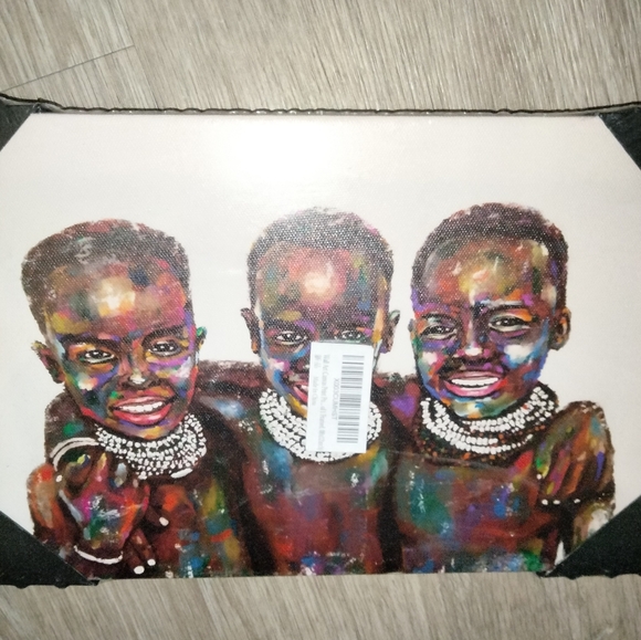 Beautiful African American Canvas Art 12x8 NWT Wrapped in Plastic - Picture 3 of 4
